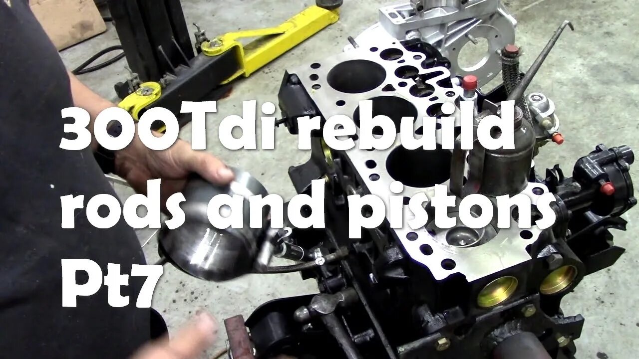 300Tdi Rebuild fitting the rods and pistons