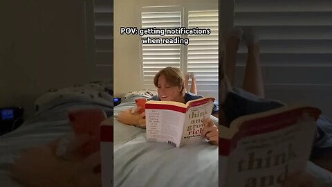It do be like that 😂 #relatable #reading #distraction #adhd #kidsbelike #book #phone #pov #funny