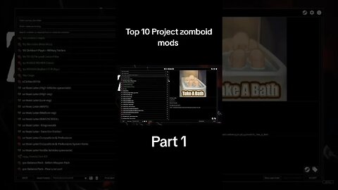 10 best project Zomboid mods #projectzomboid #shorts