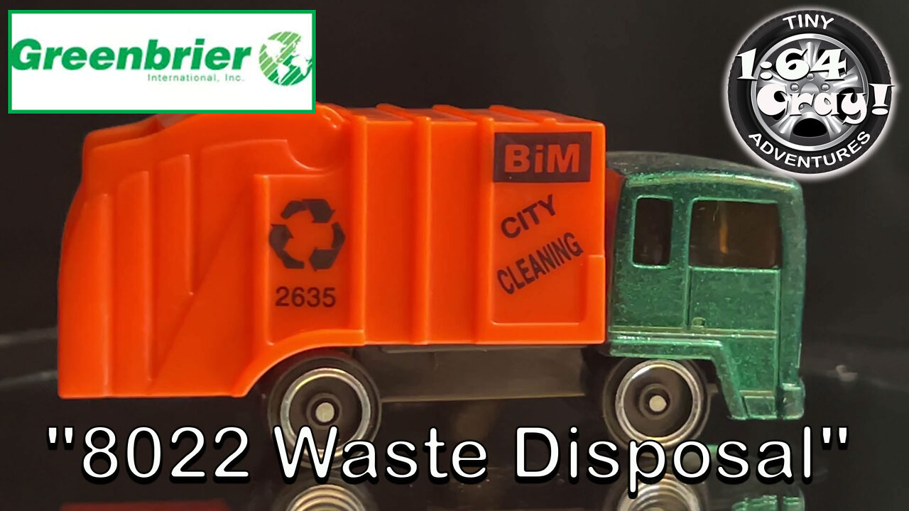 "8022 Waste Disposal" in Red/White- Model by Greenbrier Int. Inc.