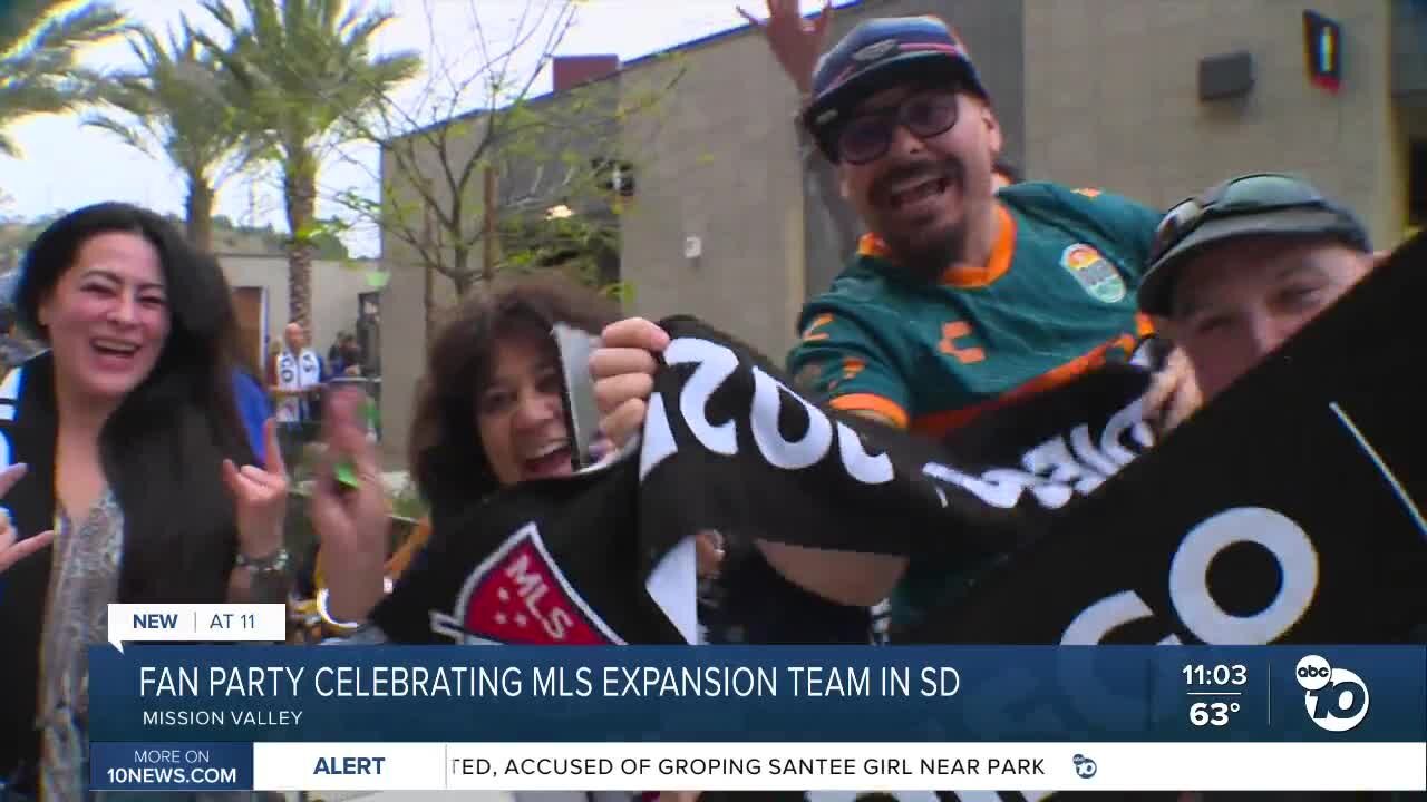 San Diego MLS hosts party for fans at Snapdragon Stadium