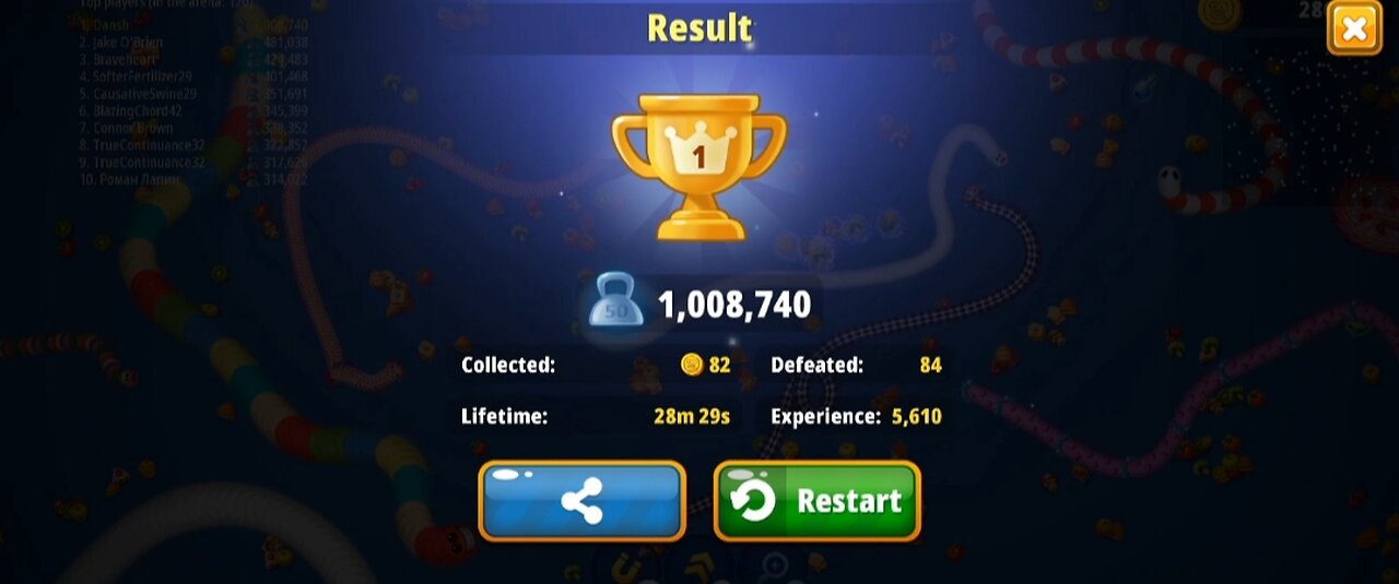 1 million+ score | magic slither 🐍 game play| shap wala game| snake 🐍 game play 2023|