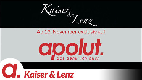 TEASER! Kaiser & Lenz – Neues Format auf apolut ab 13. November 2021!