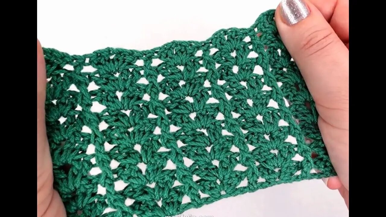 How to crochet posts and shell stitch for jacket or blanket simple tutorial by marifu6a