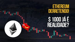 ETHEREUM rompe importante suporte! Vai cair até os $1000?