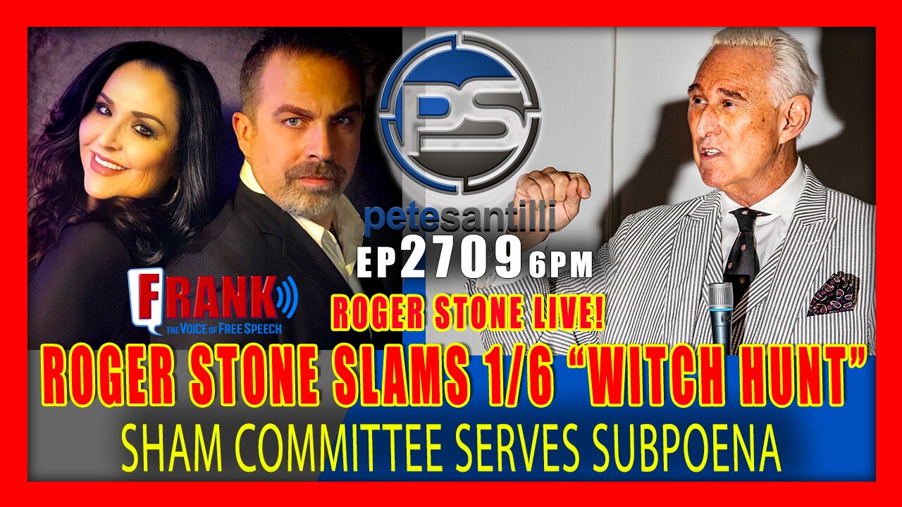 EP 2709-6PM ROGER STONE LIVE TO SLAM 1/6 COMMITTEE "WITCH HUNT"