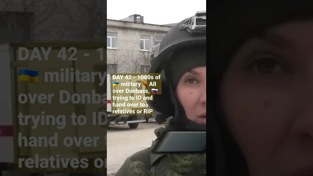 DAY 42 - 1000s of 🇺🇦 military ⚰️All over Donbass, 🇷🇺 trying to ID and hand over to relatives or RIP