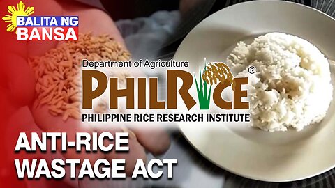 Pagbuhay sa Anti-Rice Wastage Act, malaki ang maitutulong para mapababa ang rice imports —PhilRice