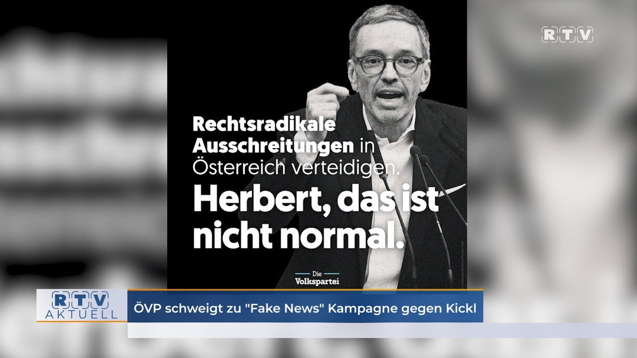 ÖVP schweigt zu "Fake News" Kampagne gegen Kickl@RTV Privatfernsehen