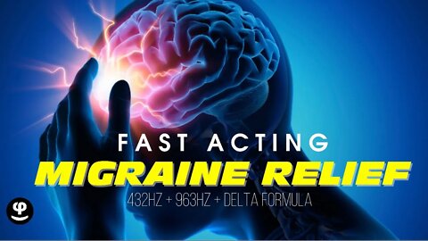 Migraine Relief | Third Eye Balancing | Black Screen | Binaural Beats