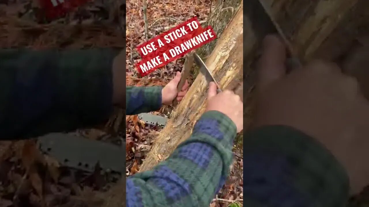 How to Use Drawknife (With the SHEMANESE) #shorts #outdoors #camping #campfire