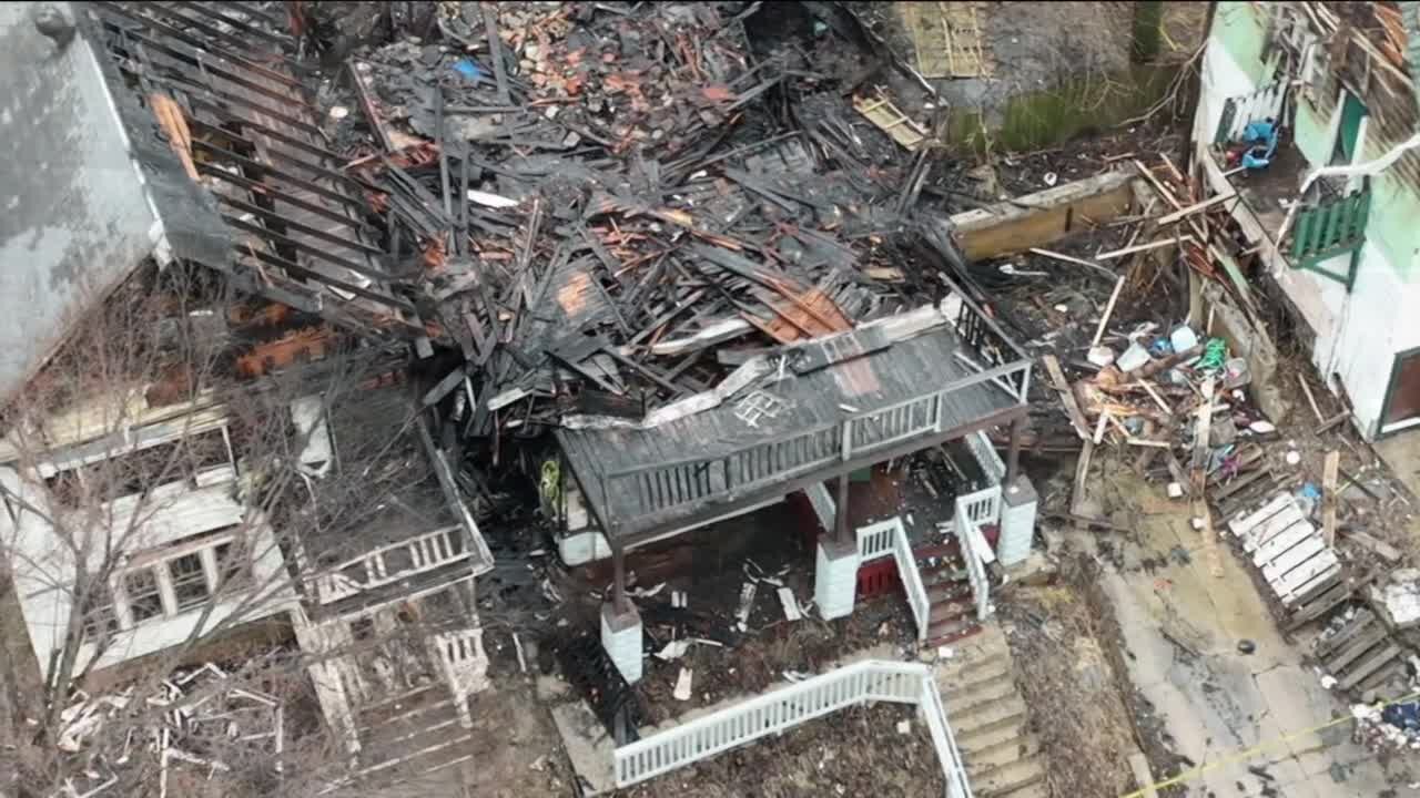 Strong winds fuel fire, spreads to three other homes in Washington Park neighborhood