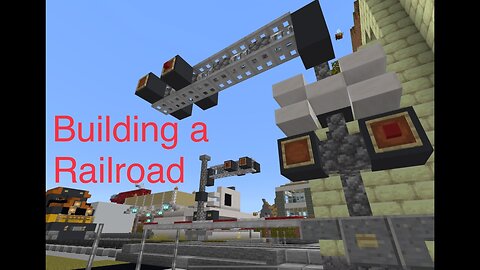 Minecraft - Building a Railroad in My City