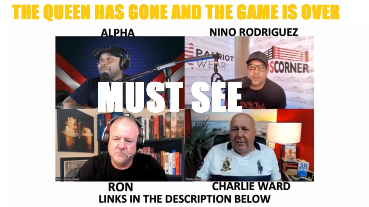 THE QUEEN HAS GONE AND THE GAME IS OVER, WITH NINO RODRIGUEZ, ALPHA, RON & CHARLIE WARD
