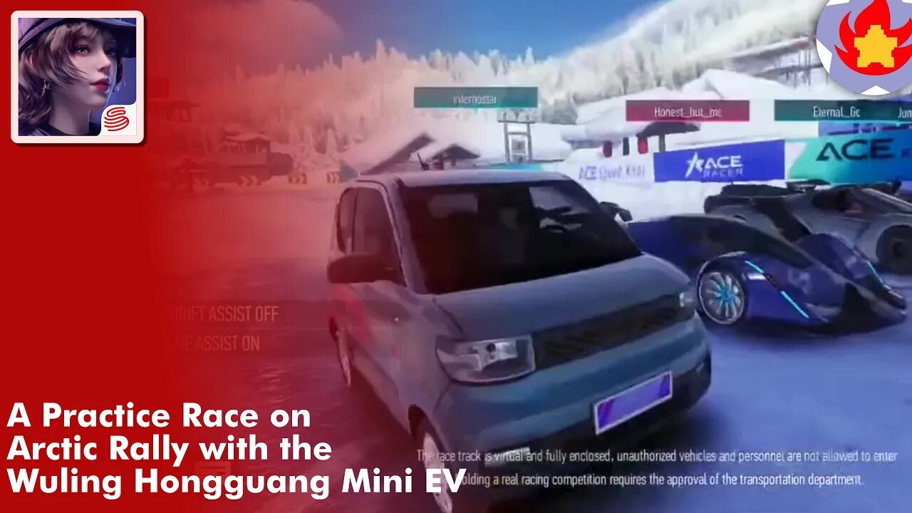 A Practice Race on Arctic Rally with the Wuling Hongguang Mini EV | Ace Racer