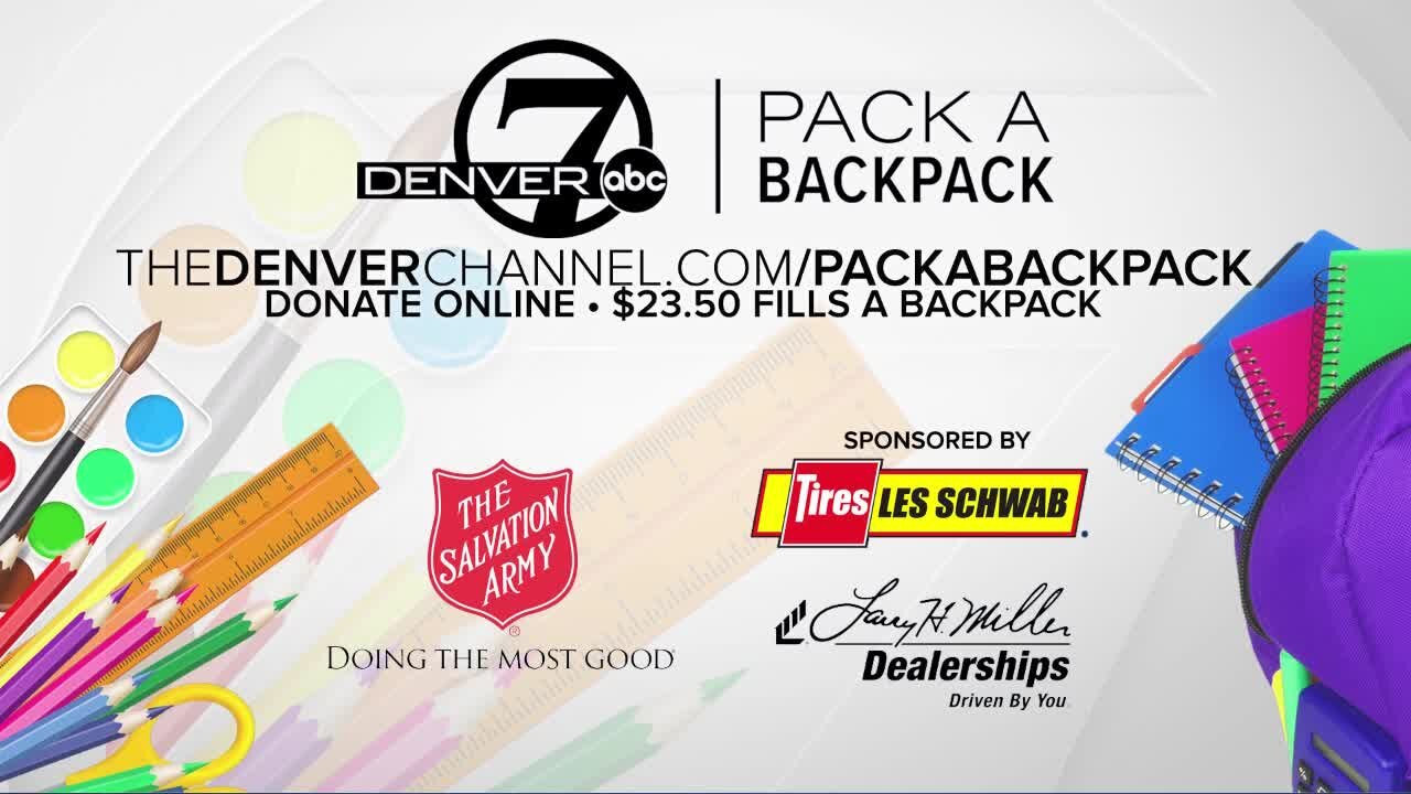 Denver7 viewers donate to help Pack a Backpack campaign