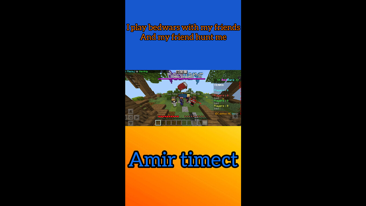 I play minecraft bedwars with my hunter friends🤩❤️🔥