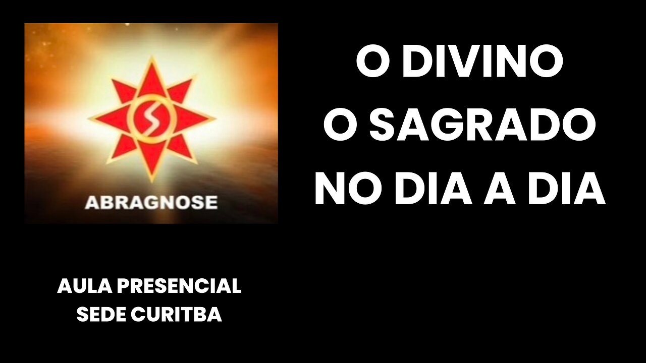 O DIVINO, O SAGRADO – NO DIA A DIA