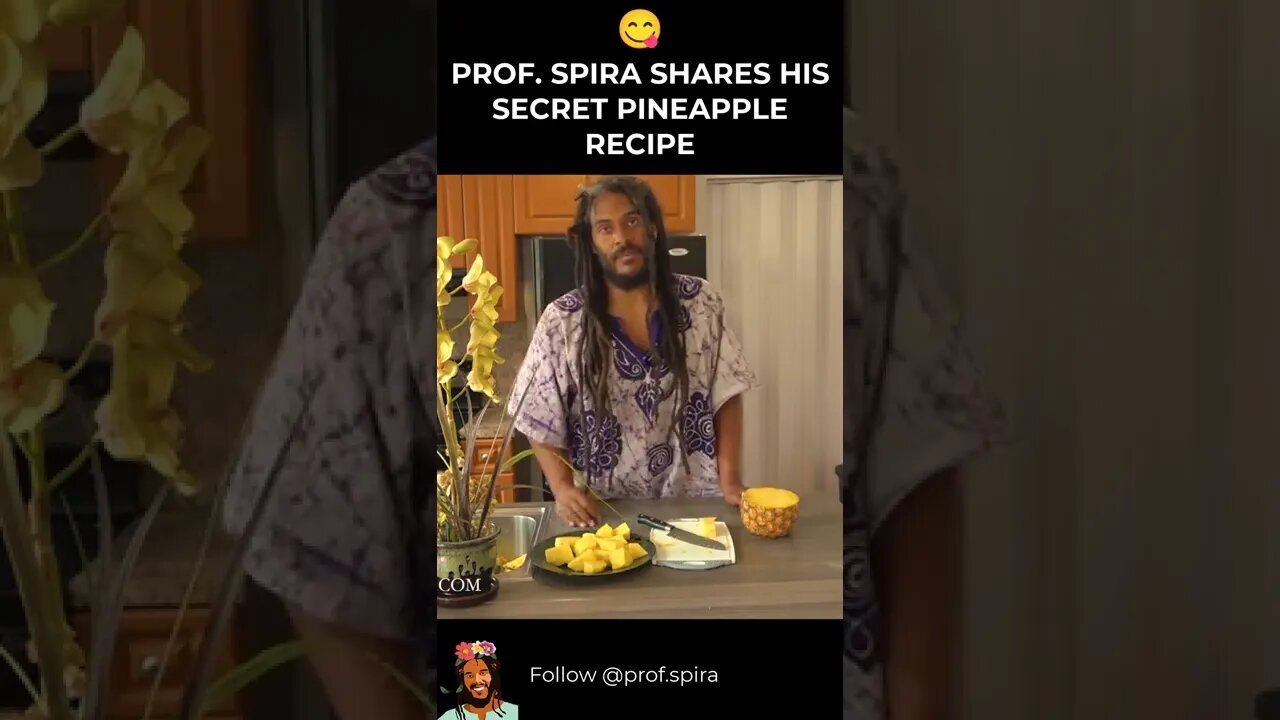 PROF. SPIRA SHARES HIS SECRET PINEAPPLE RECIPE #shorts