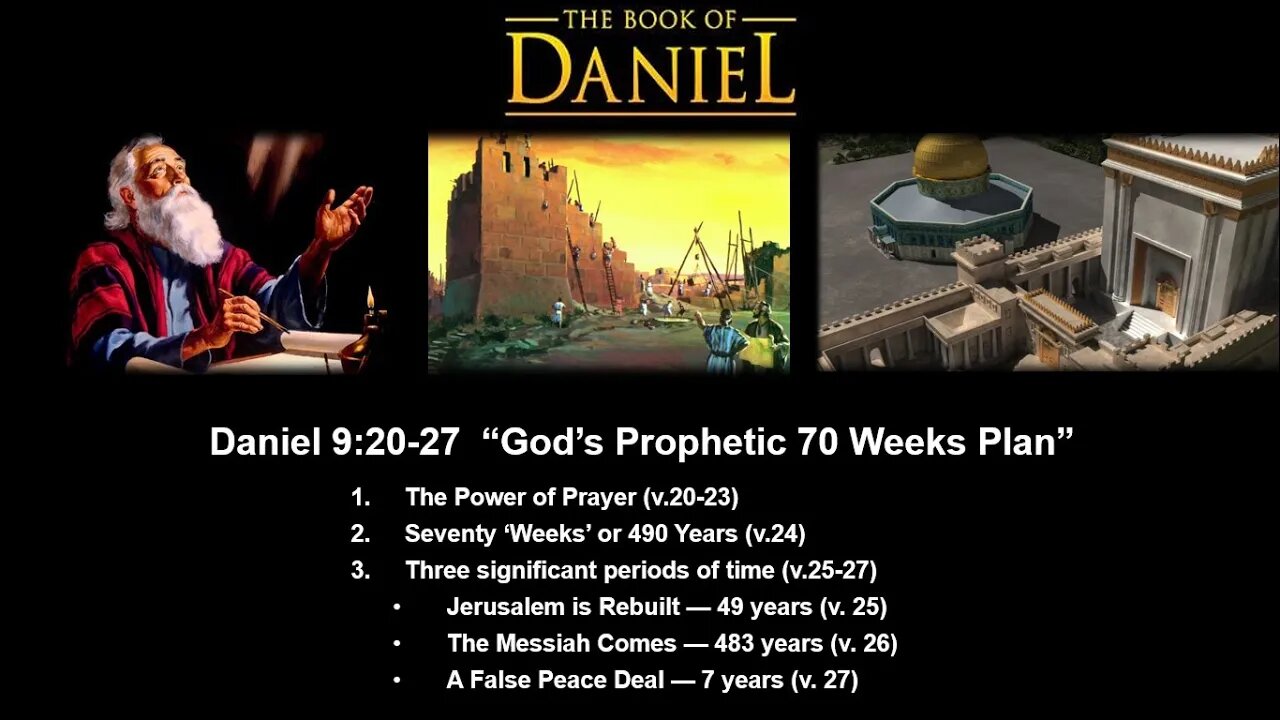 Daniel 9:20-27 “God’s Prophetic 70 Weeks Plan” - Calvary Chapel Fergus Falls