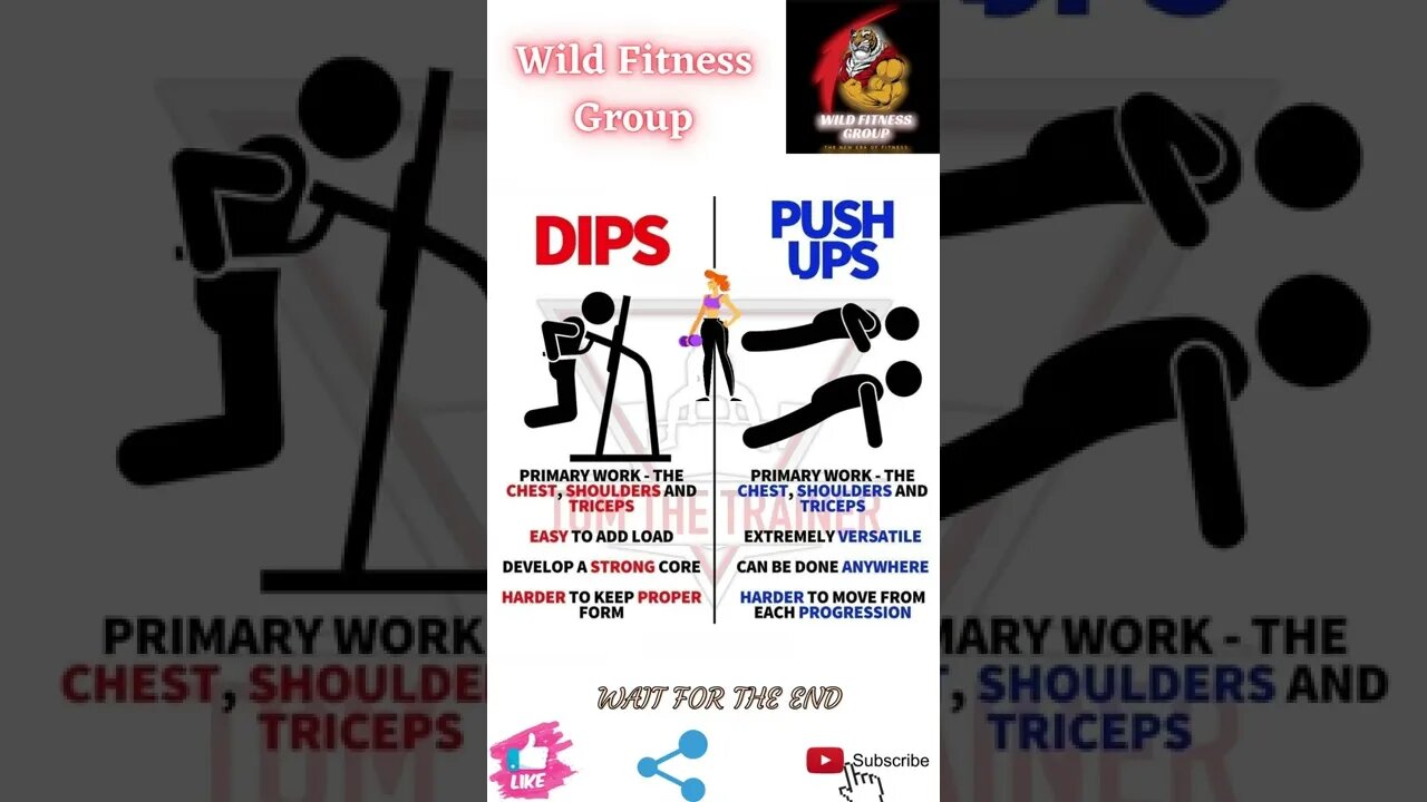 🔥Dips vs push ups🔥#shorts🔥#wildfitnessgroup🔥22 June 2022🔥