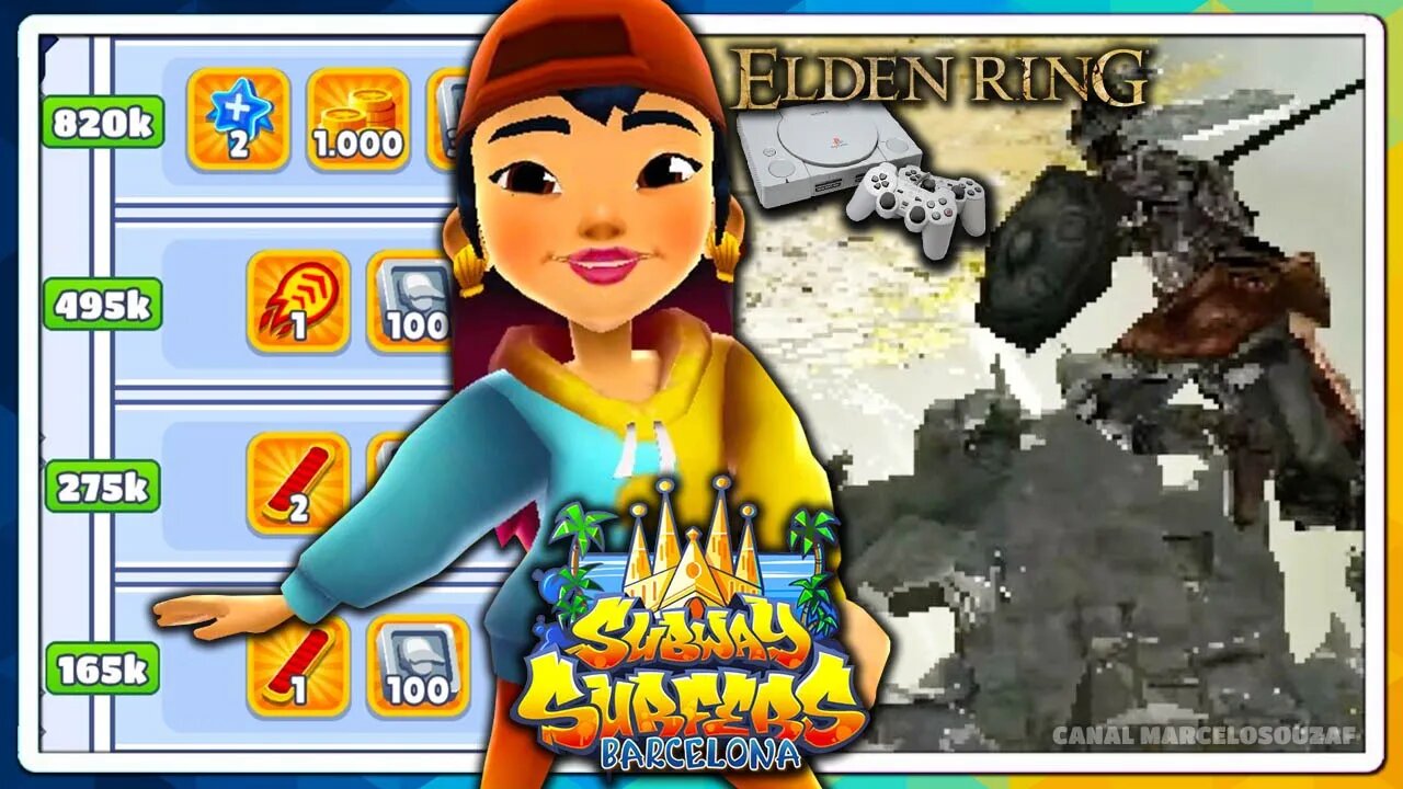 Subway Surfers Barcelona 2022 | Elden Ring para PlayStation 1 | Recorde com Maeko