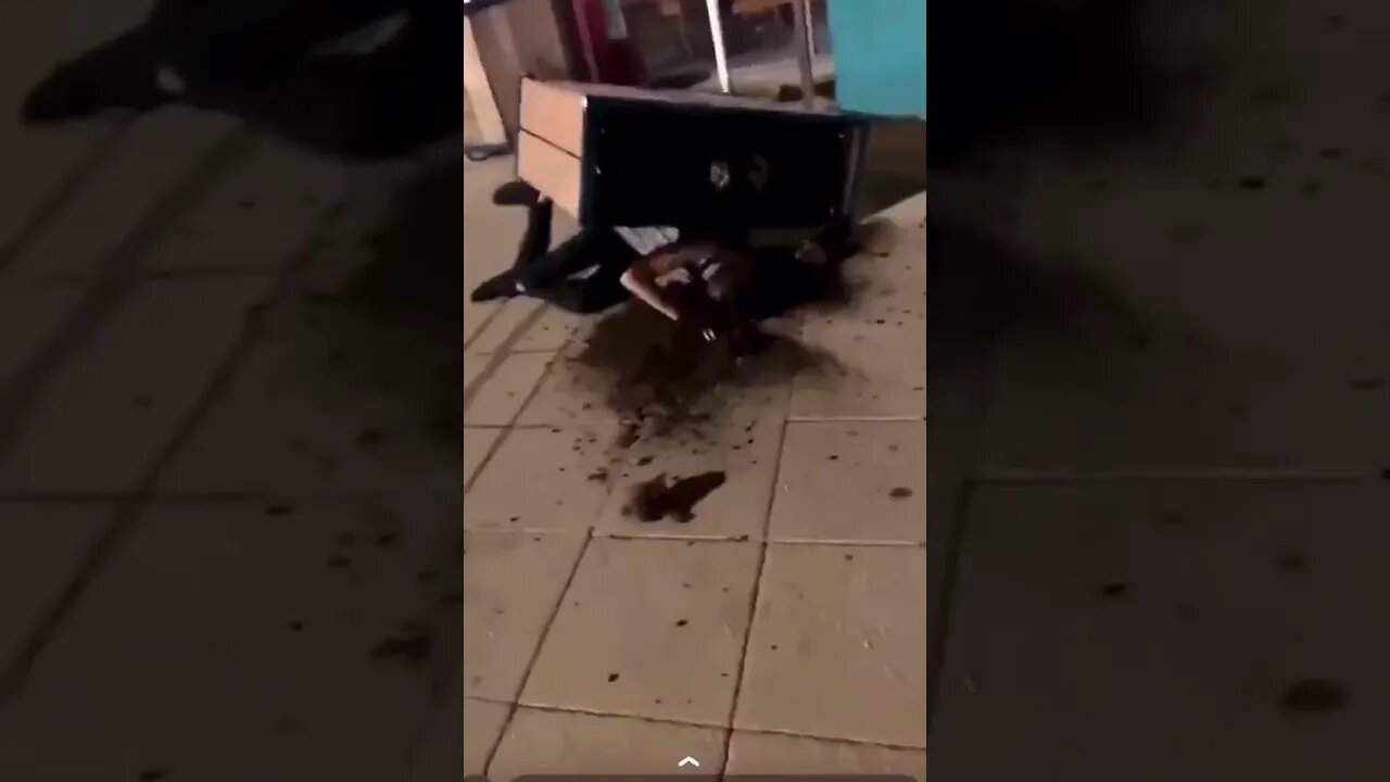 Lad Takes A Fall And Pulls Everything Down Around Him