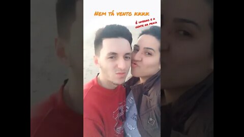 Inverno e a gente na praia só curtindo o vento #shorts