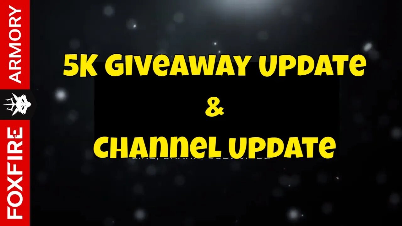 5K Giveaway Update + Channel Update