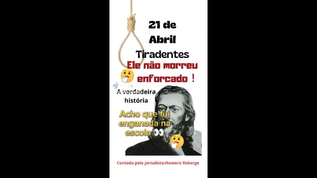 Tiradentes não foi enforcado? Como assim?