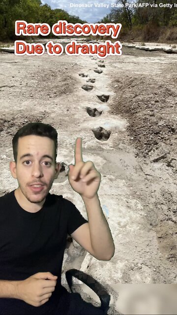 DINOSAUR FOOTPRINTS REVEALED after Draught in Texas