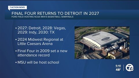 Final Four returning to Detroit in 2027