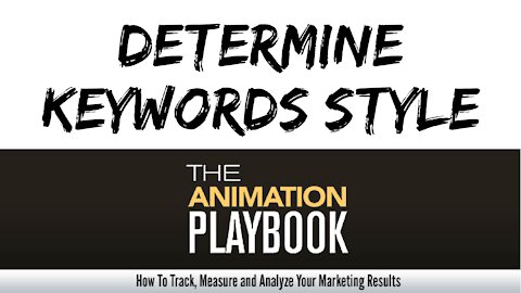 The Animation Playbook - Determine Keywords Determine Style