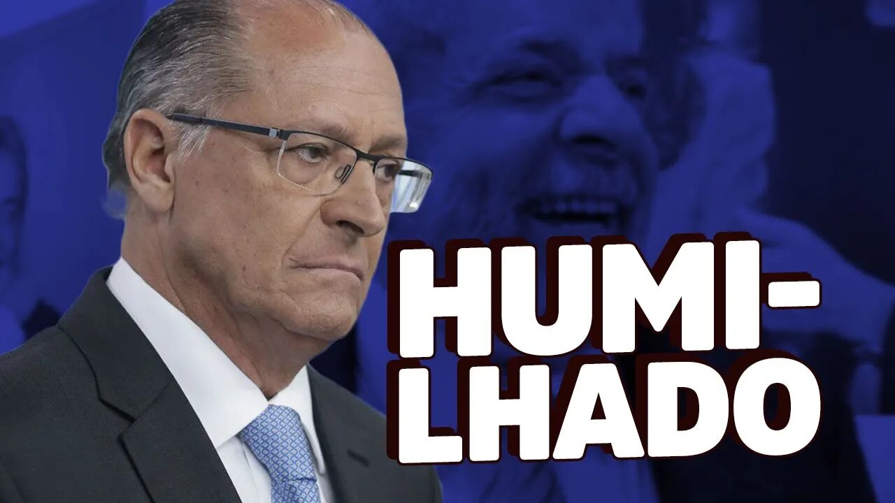 Alckmin aceita HUMILHAÇÃO de Lula