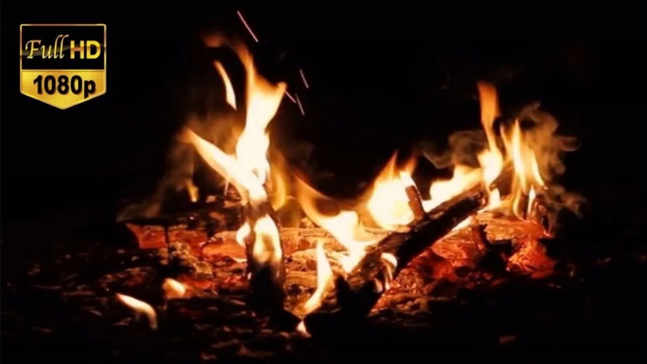 RELAXING EMBERS FIRE. With a Real Fire Soundtrack. For Relaxation, Ambience & Study.