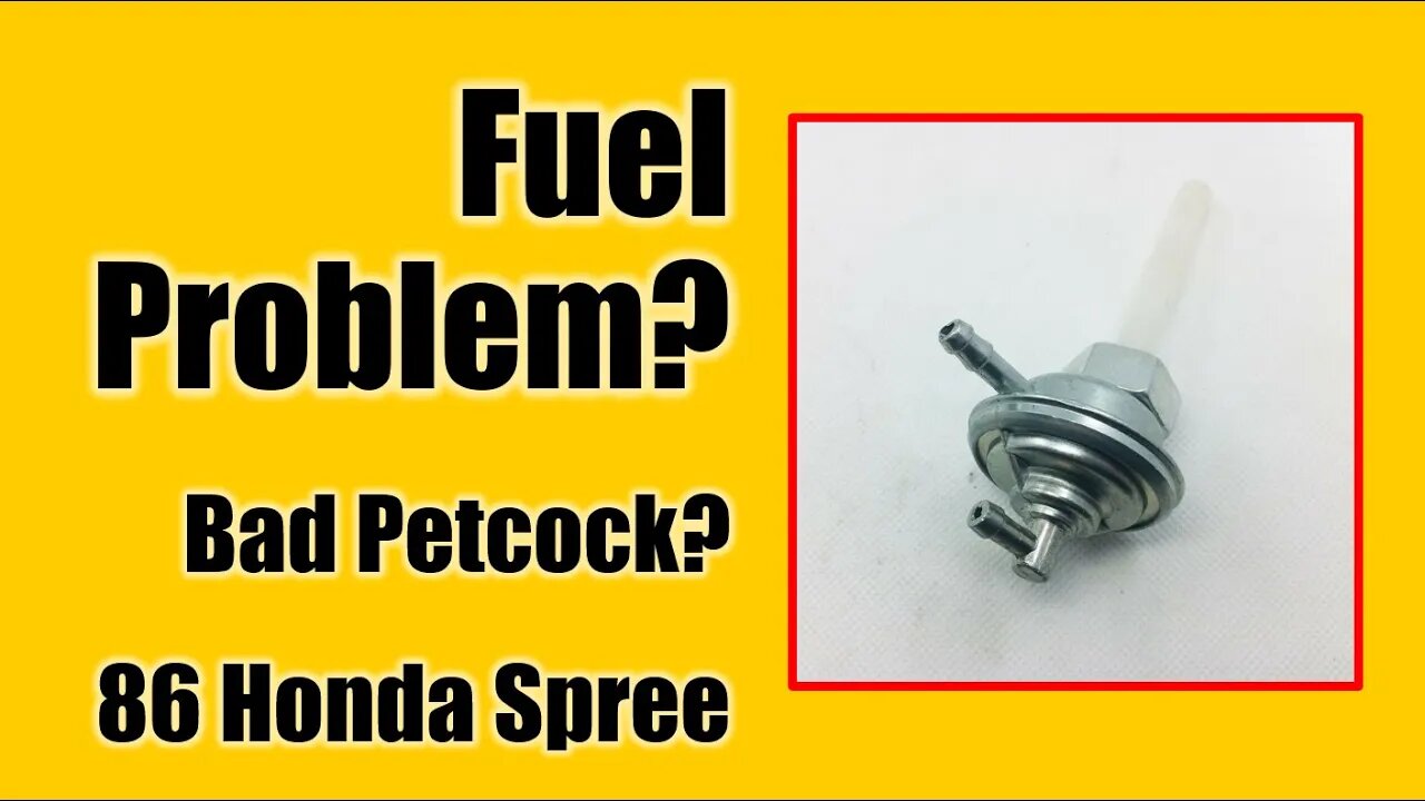 Honda Spree ● Fix your Fuel Issue! Diagnosing Faulty Gas Petcock on a 30 Year Old Scooter