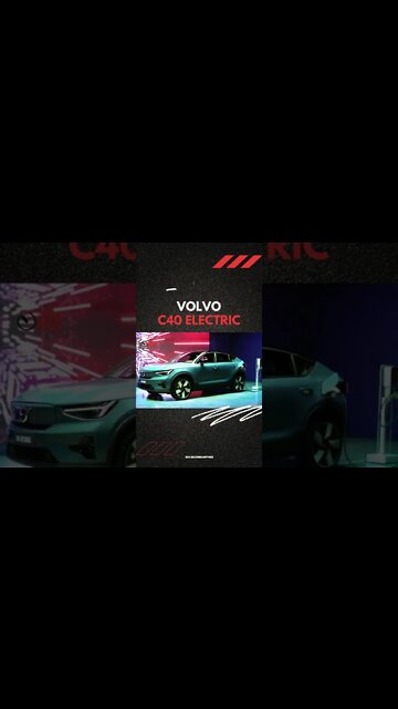 VOLVO C40 RECHARGE with 408 hp, a beautiful and efficient electric suv coupé #SHORTS