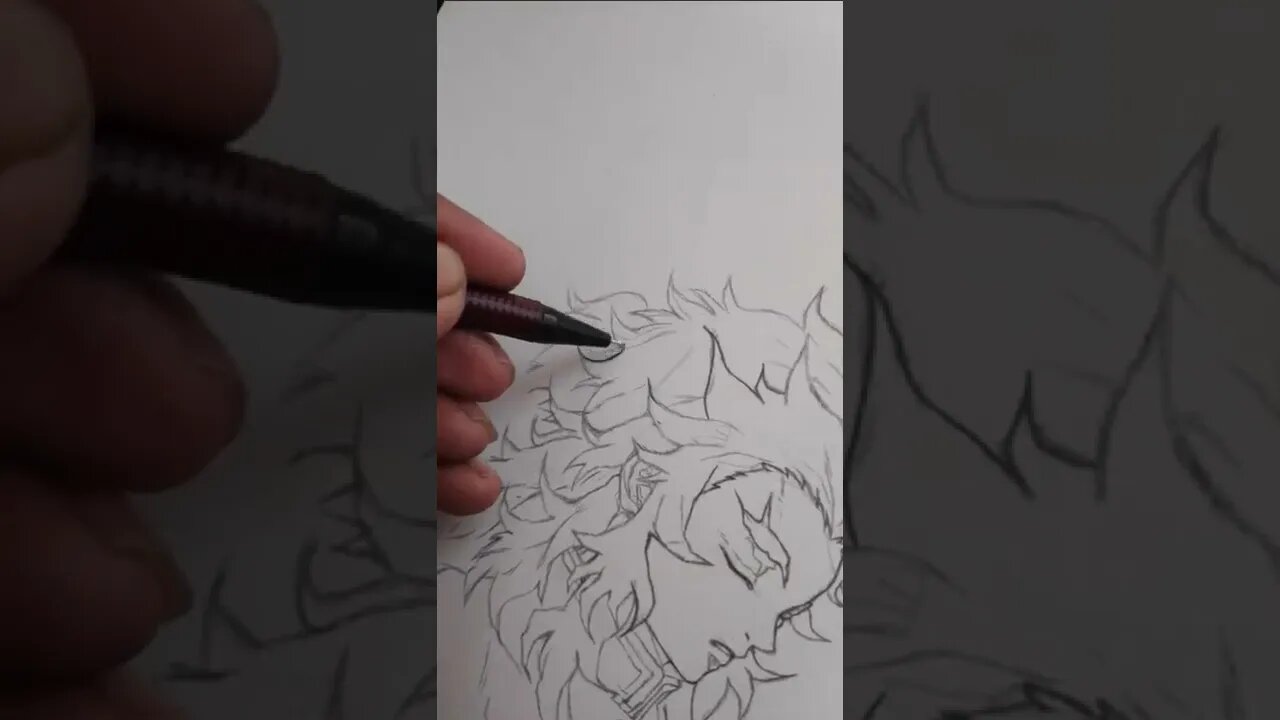 Anime art(Demonslayer) #demonslayer #anime #manga#youtubeshorts #shorts #shortsvideo #sketch