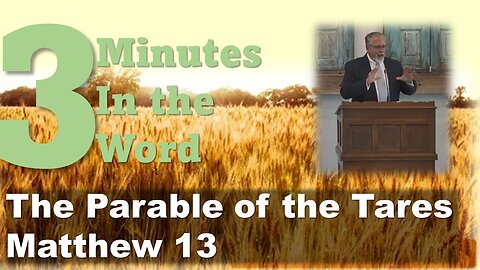 3 Minutes In The Word Parable of the Tares Matthew 13