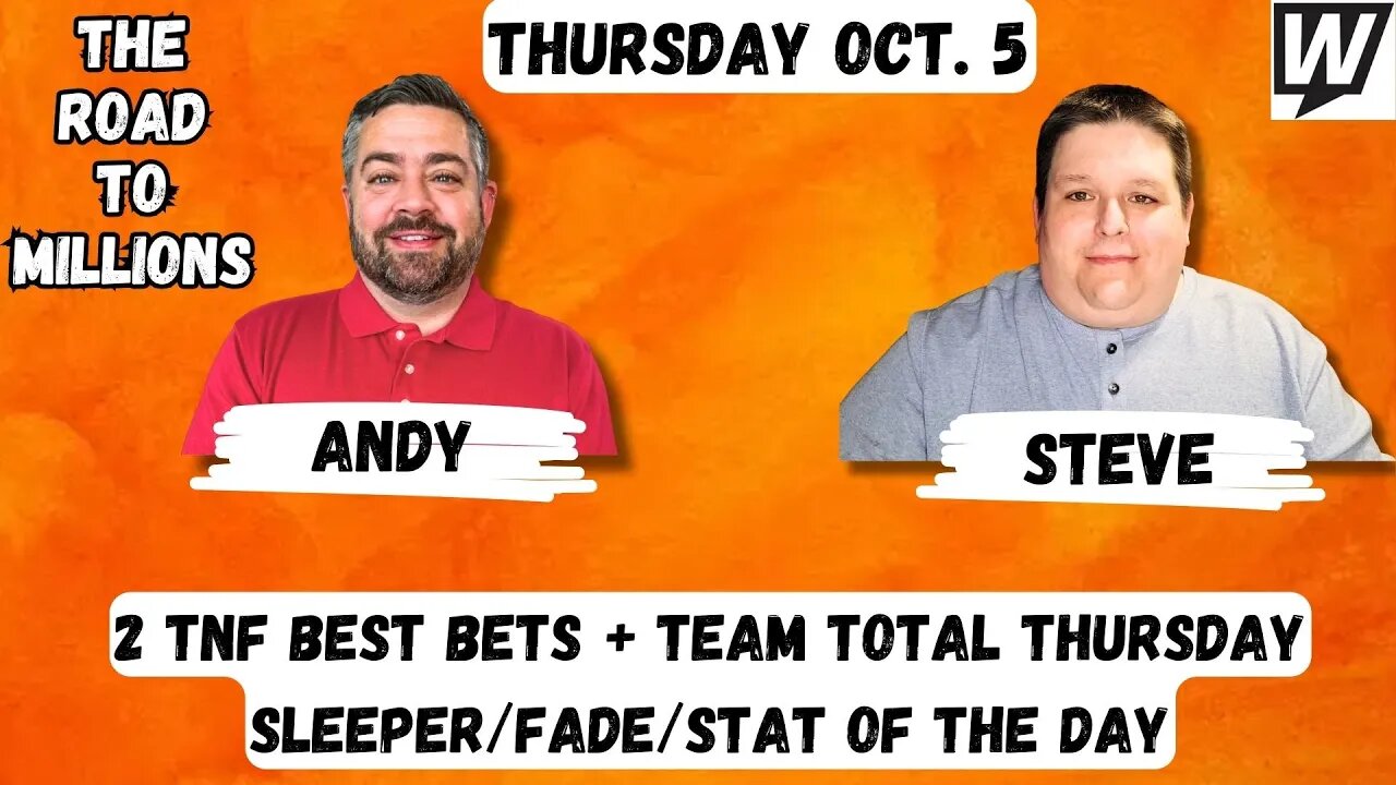 2 TNF Best Bets, Team Total Thursday, NFL Fade/Sleeper of the Day + Tips, Picks and Predictions