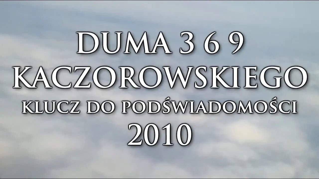 KLUCZ DO PODŚWIADOMOŚCI - METODY UKRYTE NIEWERBALNE I TECHNIKI ODDZIAŁYWANIA NA INNYCH 2010©TV IMAGO