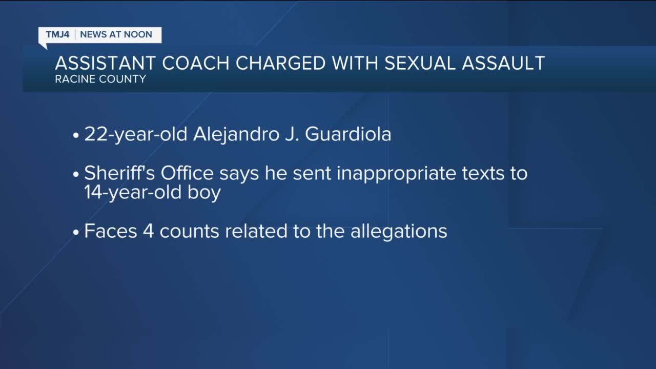 Assistant wrestling coach in Racine County charged with sexual assault