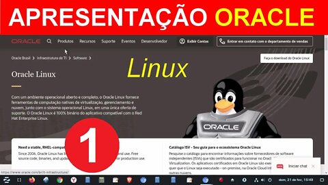 1- Apresentação do Linux Oracle. Oracle Linux. Um ambiente operacional aberto e completo.