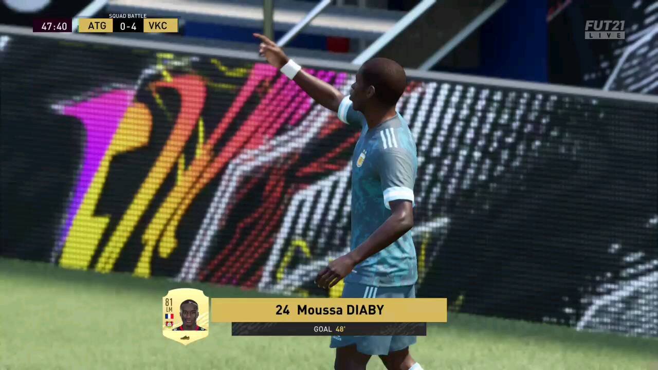 Fifa21 FUT Squad Battles - Moussa Diaby goal