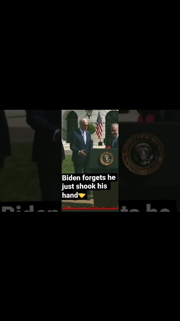 Biden Tries shaking Senators hand twice in forgetful moment. #shorts