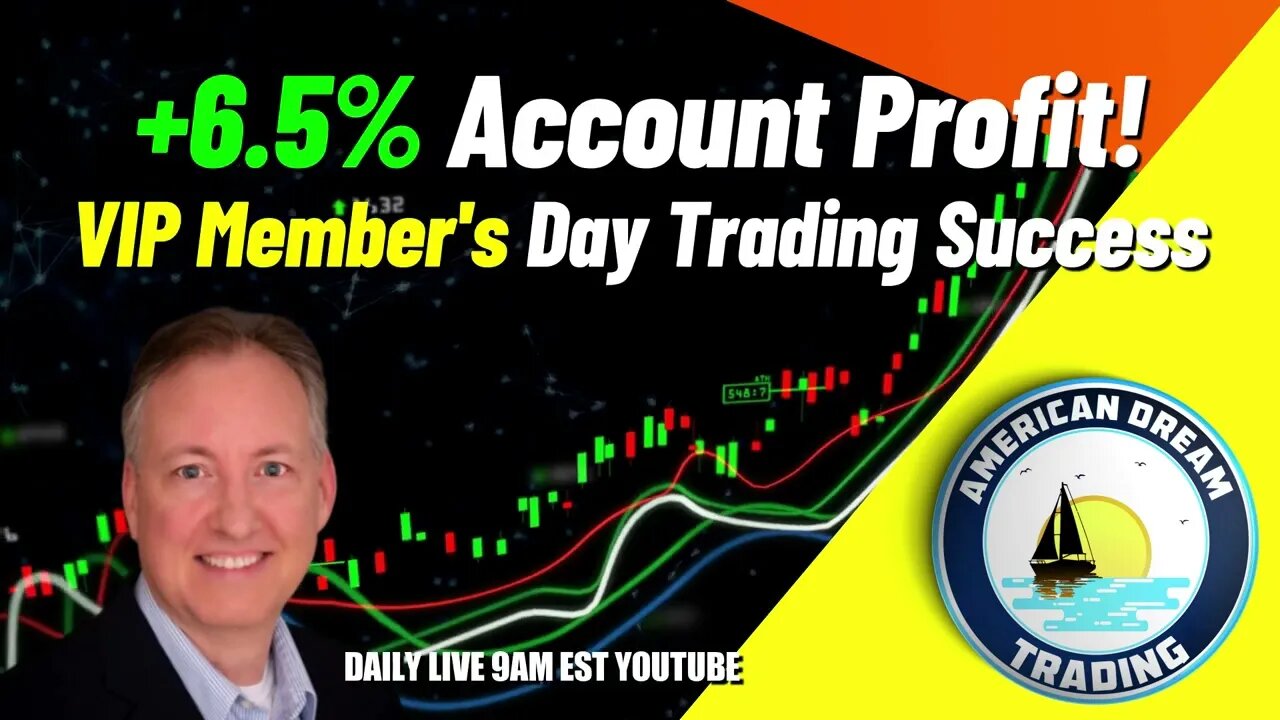 How A VIP Member Achieved +6.5% Account Profit - Day Trading Success In The Stock Market