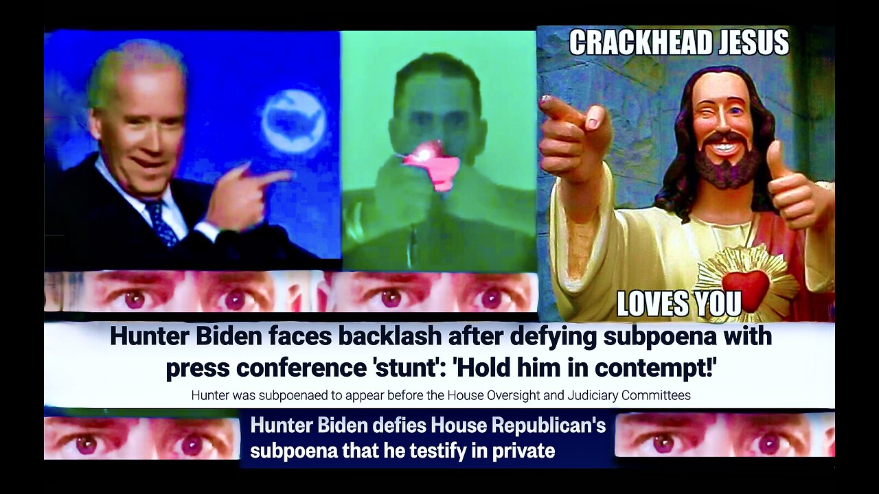Hunter Biden Crackhead Jesus Mocks Americans Exposes Broken Two Tier Justice System On World Stage