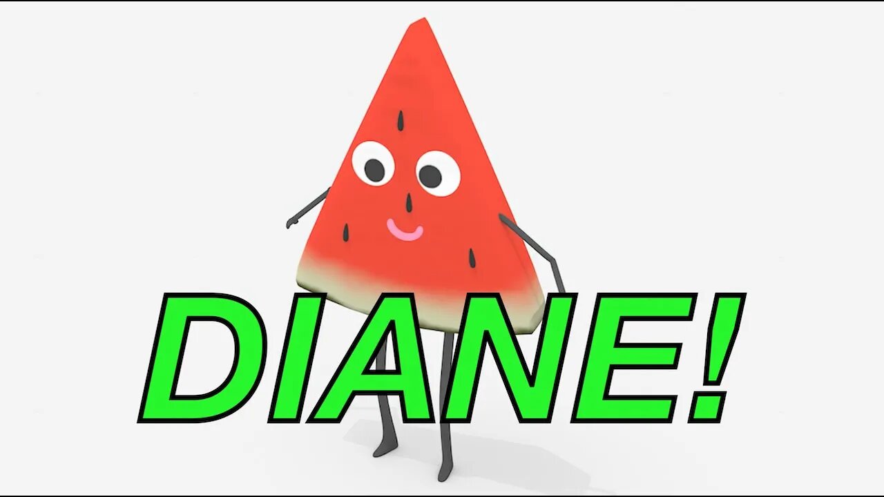 Happy Birthday DIANE! - WATERMELON Birthday Song