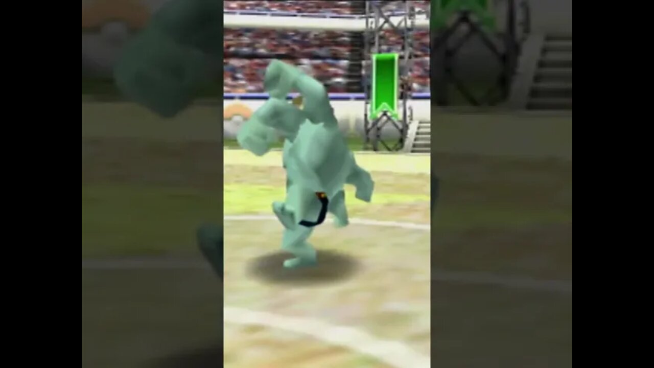 Pokémon Stadium 2 - Machamp Uses THUNDER PUNCH!