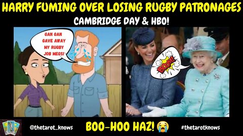 🔴HARRY'S FUMING OVER LOSING RUGBY PATRONAGES! 🤬WERE HARRY AND MEGHAN BEHIND THE HBO CARTOON? #tarot